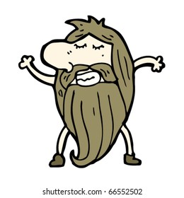 dancing nudist man cartoon