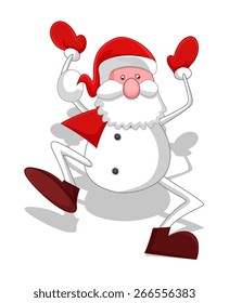 Dancing Old Funny Santa Claus