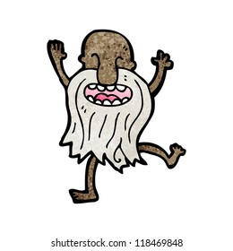 dancing old man cartoon
