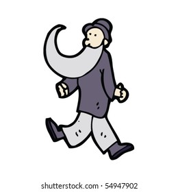 dancing old man cartoon