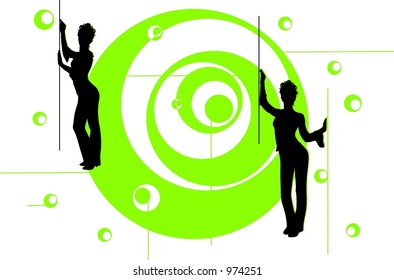 Dancing on the green spiral