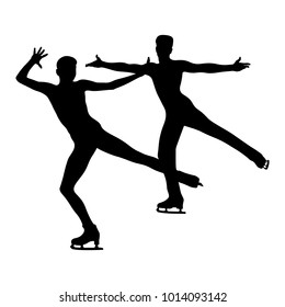 dancing pair skating in figure skating competition