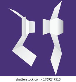 Dancing paper minimal vector art