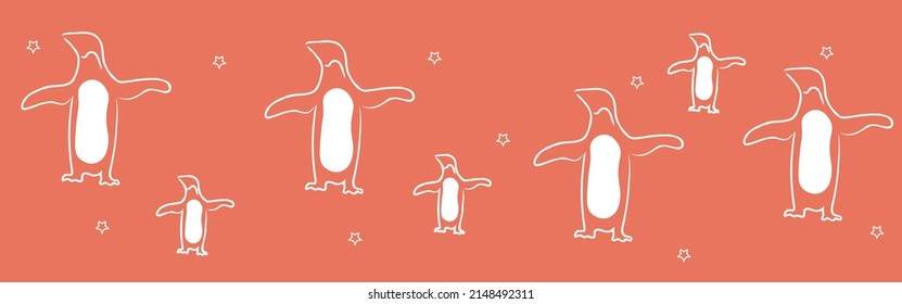 Dancing Penguin Under The Stars