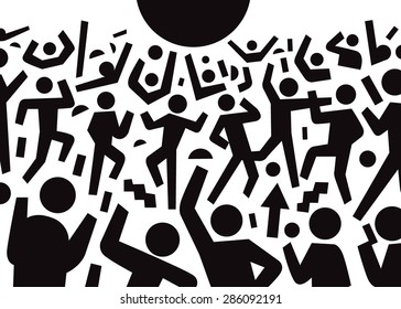 dancing people background