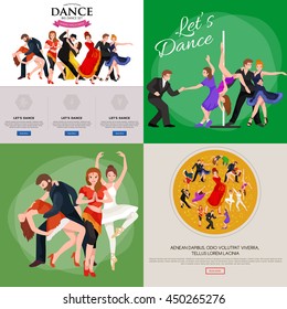Dancing People, Dancer Bachata, Hiphop, Salsa, Indian, Ballet, Strip, Rock and Roll, Break, Flamenco, Tango, Contemporary, Belly Dance Pictogram Icon. style of design concept set