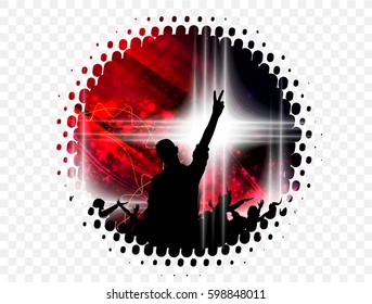 Dancing people. Easy editable vector