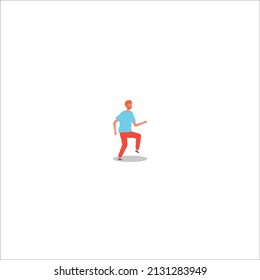 Dancing people happy characters male dancers vector 