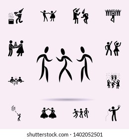 dancing people icon. Party icons universal set for web and mobile