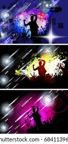 Dancing people. Music event