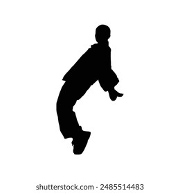 Dancing people silhouette design isolated
