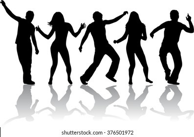 187,336 Silhouette people dancing Images, Stock Photos & Vectors ...