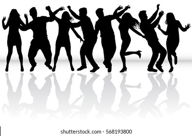 185,365 People silhouettes dancing Images, Stock Photos & Vectors ...