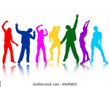 9,454 Silhouette teens dancing Images, Stock Photos & Vectors ...