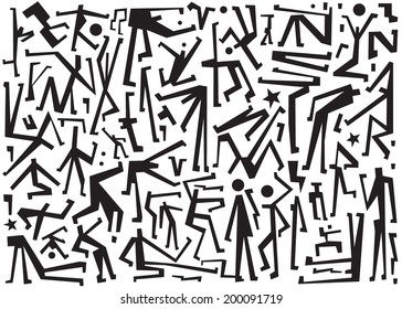 dancing people symbols
