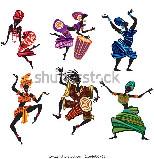 Dancing people in\
traditional ethnic\
style