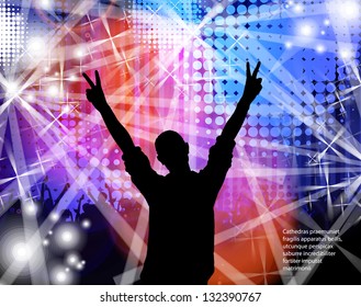 Dancing people. Vector