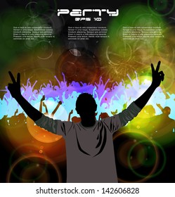 Dancing people. Vector