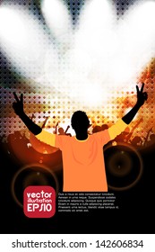 Dancing people. Vector