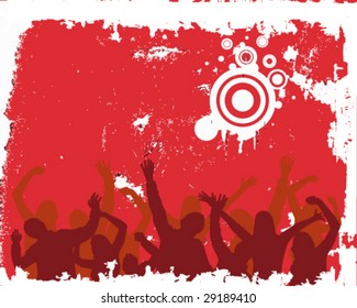 dancing people - vector