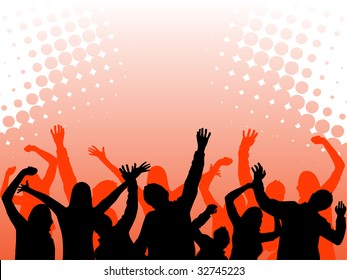 dancing people - vector