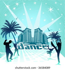 dancing people vector