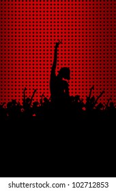Dancing people. Vector illustration