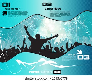 Dancing people. Vector illustration