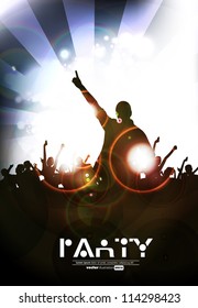 Dancing people. Vector illustration