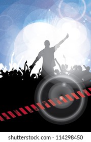 Dancing people. Vector illustration