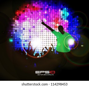 Dancing people. Vector illustration