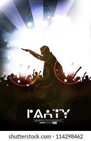 Dancing people. Vector illustration