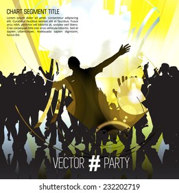 Dancing people, vector illustration