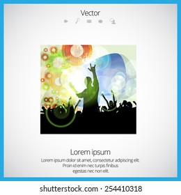 Dancing people. Vector illustration