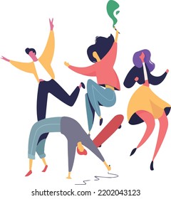 Dancing peoples with eps 10