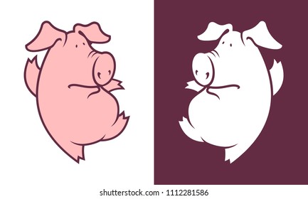 Dancing pig character