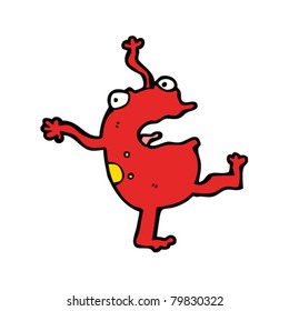 dancing poison frog cartoon