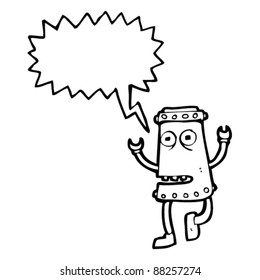 dancing robot cartoon