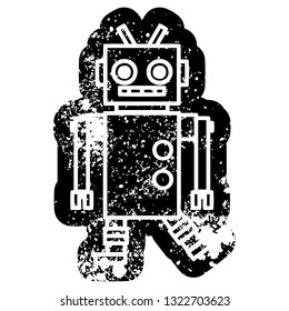 Symbol des tanzenden Roboters in Not