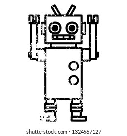 símbolo de icono del robot bailarín con problemas
