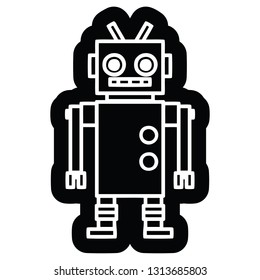 dancing robot icon symbol