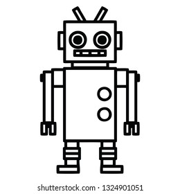 dancing robot icon symbol