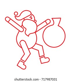 dancing santa icon