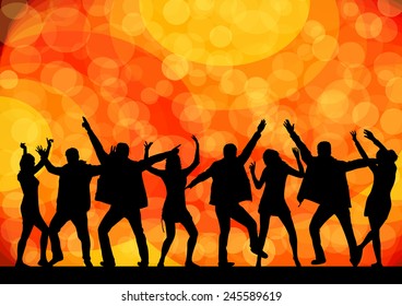 Dancing Silhouette- Illustration