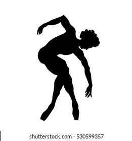 dancing silhouette man.dance stylized man.ballet jump.oriental dancer
