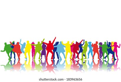 Dancing silhouettes