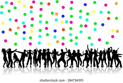 Dancing silhouettes 