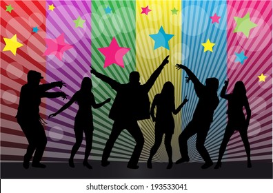 Dancing silhouettes 