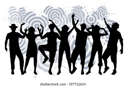 Dancing silhouettes