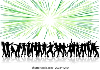 Dancing silhouettes
